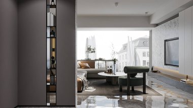 Modern Minimalist Ev Temiz çizgileri ve nötr renkleri olan sakin, modern bir minimalist ev yapın