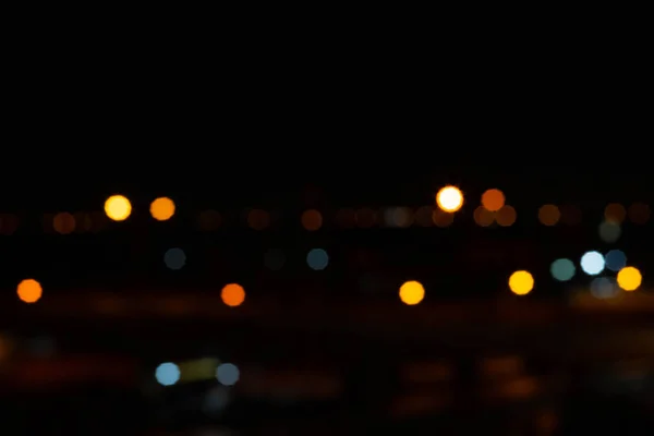Bokeh Verschwommenen Hintergrund Des Lichts Nehmen Sie Fotos Vom Himmel — Stockfoto