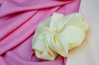 arka plan için güzel pembe saten kurdele, kapat