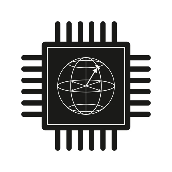 Ikona Technologii Qubit Atomowe Fizyka Komputery Kwantowe Edytowalny Wektor Ilustracji — Wektor stockowy