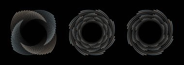 Merkezden gelen düzenlenebilir sarmal çizgiler, soyut geometrik dairesel çiçek şekilleri. Moda tasarım ögesi çerçevelere, yuvarlak logolara, işaretlere, sembollere, web grafiklerine ve baskılara uyar.