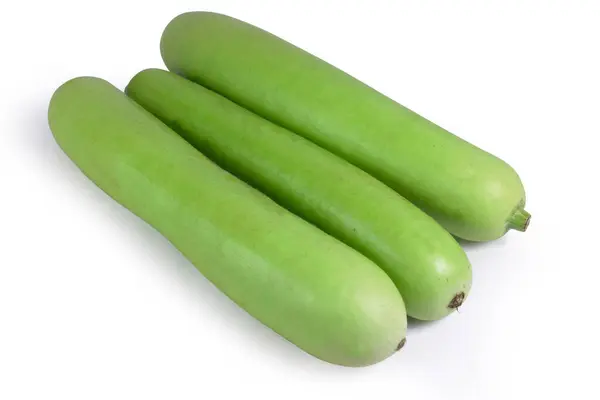 Hint çiftliği taptaze şişe kabağı (Lagenaria siceraria). Ayrıca guava fasulyesi, lauki ve beyaz çiçekli su kabağı olarak da bilinir..