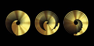 Altın siyah ve kırmızı soyut dairesel vektör çizimi: modern minimalist duvar sanat kompozisyonu, Geometrik şekiller daireler ve çizgiler tasarımı.