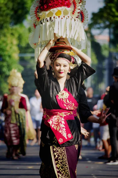 Denpasar Bali Indonesia Giugno 2023 Beautiful Women Wears Traditional Costume — Foto Stock