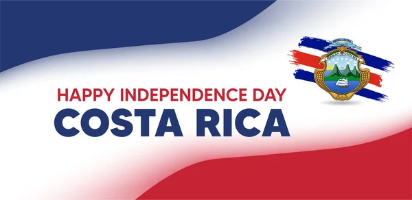 Giorno Dell Indipendenza Costa Rica Sfondo Astratto — Foto Stock