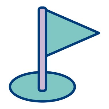 bayrak vektör simgesi modern illüstrasyon