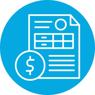 Dolar. Web simgesi basit illüstrasyon