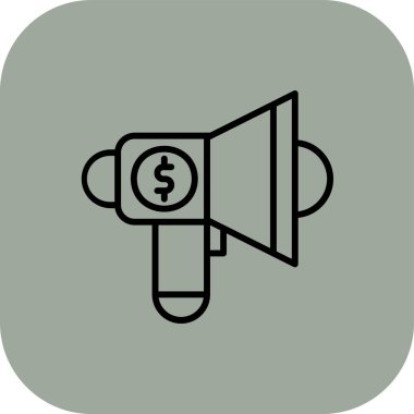 Dolar vektörü düz renk simgesi