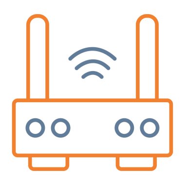 Kablosuz ağ simgesi. vektör illüstrasyonu