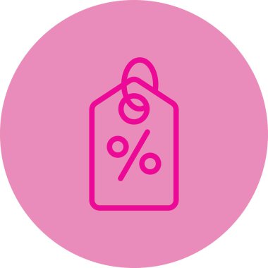 İndirim simgesi, vektör illüstrasyonu