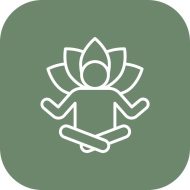 Lotus. Web simgesi basit tasarım