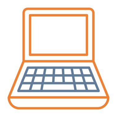 dizüstü bilgisayar simgesi vektör illüstrasyon grafik tasarımı