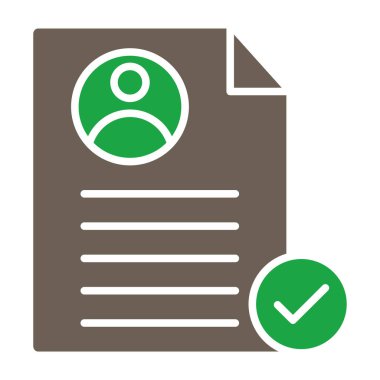 Kontrol listesi simgesi vektör illüstrasyonu