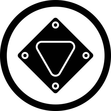 Elmas. Web simgesi basit illüstrasyon