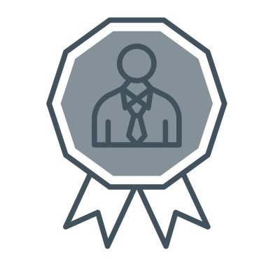 Ödülü vektör satırı simgesi