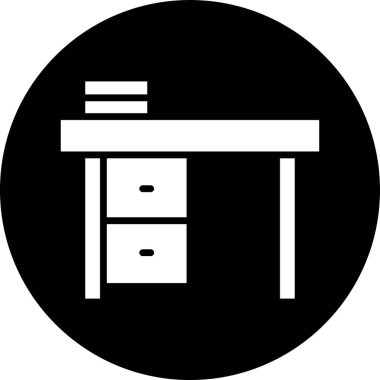 mobilya ikonu vektör illüstrasyonu