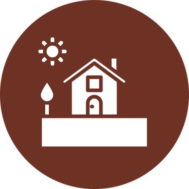 ev simgesi vektör illüstrasyonu