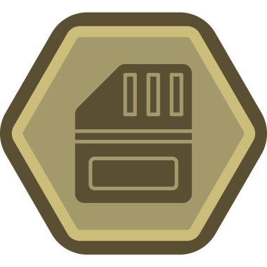 Tek bir izole simgenin vektör illüstrasyonu