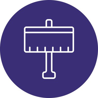 Yapı ve yapı simgesinin vektör illüstrasyonu