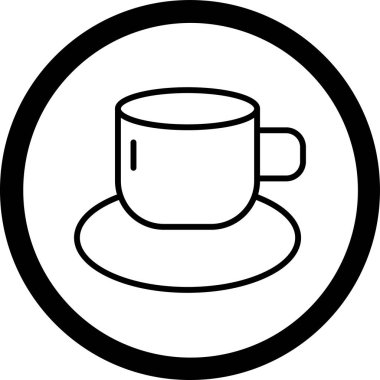 çay fincanı vektör resimleme tasarımı