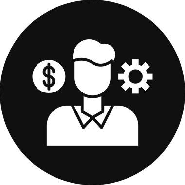 Dolar işareti simgesi, vektör çizimi