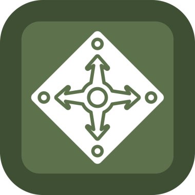 Oklar moda tasarım tarzında simge.