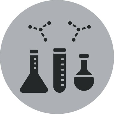 Modern kimyasal deney simgesinin vektör çizimi