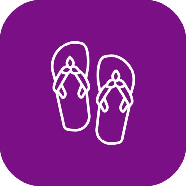 flip flop simge vektör çizim