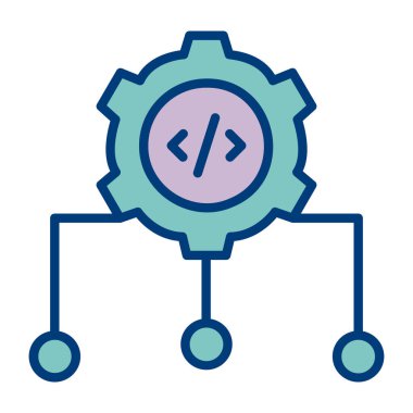 şebeke. Web simgesi basit illüstrasyon