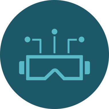 Gözlük. Web simgesi basit illüstrasyon