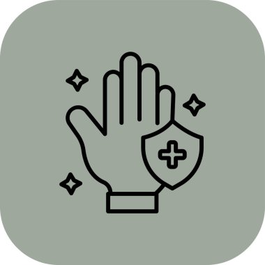 Koruma simgesinin vektör illüstrasyonu