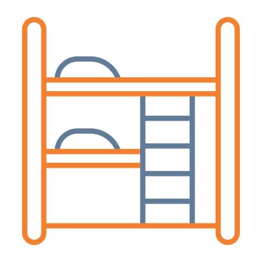 yatak mobilyası simgesi, taslak biçimi