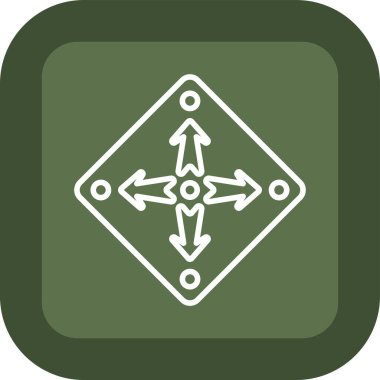 vektör okları düz biçim simgesi