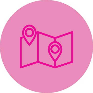 konum simgesi vektör illüstrasyonu