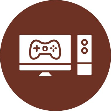 Oyun simgesinin vektör illüstrasyonu