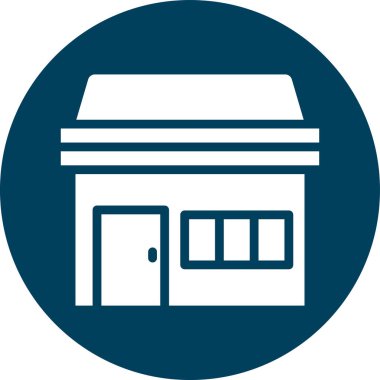 Dükkan Simgesi Moda Biçiminde İzole Arkaplan