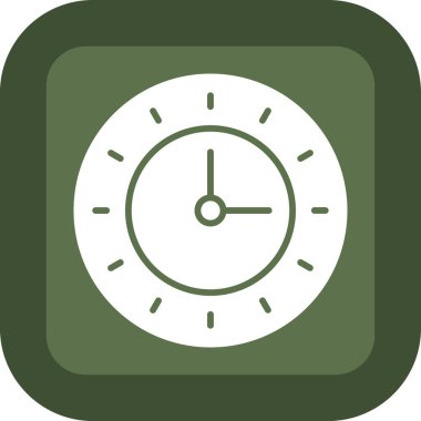 Saat simgesi vektör illüstrasyonu