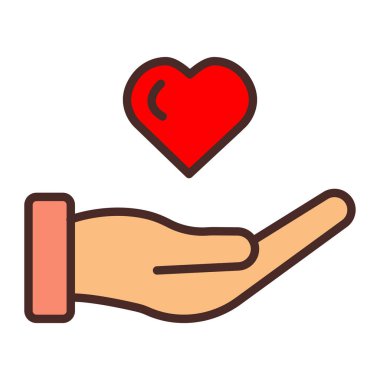 hayır düz renk simgesi.