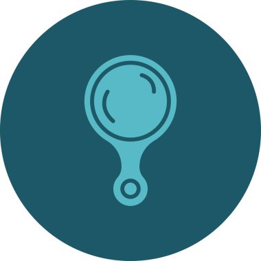 Benzersiz büyüteç vektör simgesi