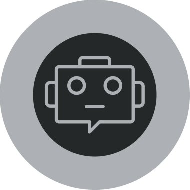 robot ikon vektör illüstrasyonu