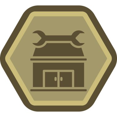 bina simgesi, vektör illüstrasyonu