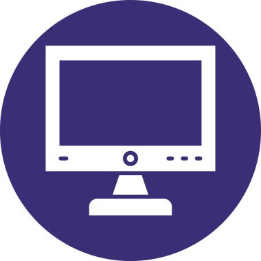 Dizüstü bilgisayar simgesinin vektör çizimi