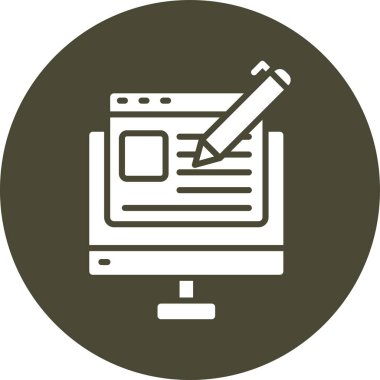 Web sayfası simgesi. vektör illüstrasyonu