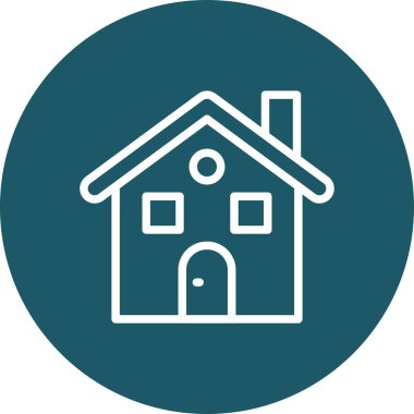 ev simgesi, vektör illüstrasyonu