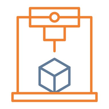 parsel dağıtım renk simgesi, vektör illüstrasyonu