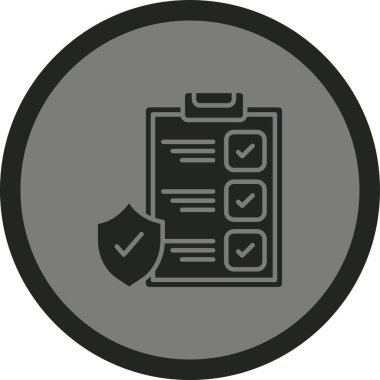 kalkan ikon vektör illüstrasyonu