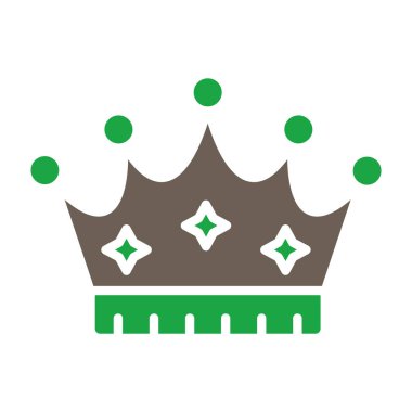 Web ve mobil uygulaması tasarımı, taç logo kavramı için beyaz arka plan üzerinde izole taç simge vektör