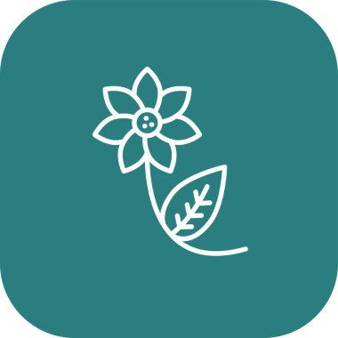 çiçek simgesi vektör illüstrasyonu