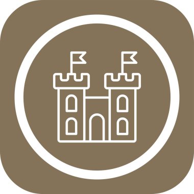Kale simgesinin vektör illüstrasyonu