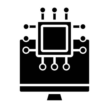 CPU kutsal kişilerin resmi, vektör çizim